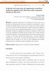 Research paper thumbnail of A divisão civil como base da organização social livre: análise do capítulo 4 dos Discursos sobre a primeira década de Tito Lívio