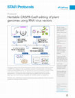 Research paper thumbnail of Heritable CRISPR-Cas9 editing of plant genomes using RNA virus vectors