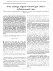 Research paper thumbnail of This article has been accepted for inclusion in a future issue of this journal. Content is final as presented, with the exception of pagination. IEEE TRANSACTIONS ON VERY LARGE SCALE INTEGRATION (VLSI) SYSTEMS 1 Gate Leakage Impact on Full Open Defects in