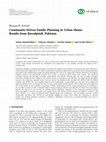 Research paper thumbnail of Community-Driven Family Planning in Urban Slums: Results from Rawalpindi, Pakistan