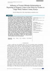 Research paper thumbnail of Influence of Victim-Offender Relationship on Reporting of Property Crime to the Police by Victims in Gilgil Ward, Nakuru County, Kenya