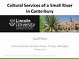 Research paper thumbnail of Cultural service values of a small river in Canterbury