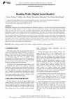 Research paper thumbnail of Reading Walls: Digital Social Readers