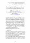 Research paper thumbnail of Monitoring the effects of human activities and environmental change on a population system