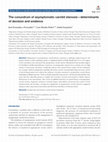 Research paper thumbnail of The conundrum of asymptomatic carotid stenosis—determinants of decision and evidence