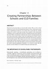 Research paper thumbnail of Creating Partnerships Between Schools and CLD Families chapter 4