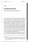 Research paper thumbnail of Co dokáže trpící tělo: Melodramatický afekt a Smrt Marie Malibranové