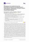 Research paper thumbnail of Development of an Analytical Assay for Electrochemical Detection and Quantification of Protein-Bound 3-Nitrotyrosine in Biological Samples and Comparison with Classical, Antibody-Based Methods