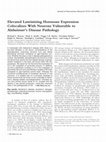 Research paper thumbnail of Elevated luteinizing hormone expression colocalizes with neurons vulnerable to Alzheimer's disease pathology