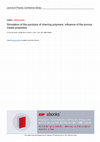 Research paper thumbnail of Simulation of the pyrolysis of charring polymers: influence of the porous media properties