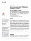 Research paper thumbnail of Benefits and unintended consequences of antimicrobial de-escalation: Implications for stewardship programs