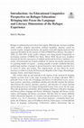 Research paper thumbnail of Introduction: An Educational Linguistics Perspective on Refugee Education: Bringing into Focus the Language and Literacy Dimensions of the Refugee Experience