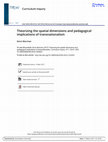 Research paper thumbnail of Theorizing the spatial dimensions and pedagogical implications of transnationalism