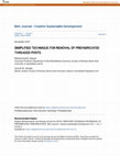 Research paper thumbnail of Simplified Technique for Removal of Prefabricated Threaded Posts