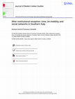 Research paper thumbnail of After institutional reception: time, im-mobility and social networks in Southern Italy