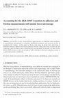 Research paper thumbnail of Accounting for the JKR–DMT transition in adhesion and friction measurements with atomic force microscopy