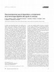 Research paper thumbnail of Recomendaciones para el diagnóstico y el tratamiento de la hemorragia digestiva alta aguda no varicosa