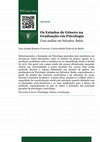 Research paper thumbnail of Os Estudos de Gênero na Graduação em Psicologia: uma análise em Salvador, Bahia