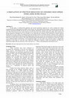 Research paper thumbnail of A simulation of friction behavior on oxidised high speed steel (HSS) work rolls