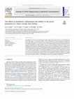 Research paper thumbnail of The effects of installation configuration and solidity on the power generation of a linear cascade wind turbine