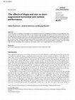 Research paper thumbnail of The effects of shape and size on duct-augmented horizontal axis turbine performance