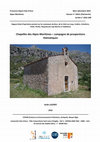 Research paper thumbnail of Chapelles des Alpes-Maritimes – campagne de prospection thématique. Rapport final d’opération portant sur les communes du Broc, de la Colle-sur-Loup, Cuébris, Gréolières, Peille, Pierlas, Roquebrune-Cap-Martin et Valdeblore, 2022