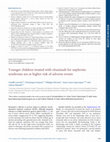 Research paper thumbnail of Younger children treated with rituximab for nephrotic syndrome are at higher risk of adverse events