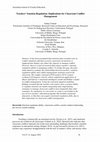 Research paper thumbnail of Teachers' Emotion Regulation: Implications for Classroom Conflict Management