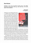 Research paper thumbnail of Book Review: Nandini C. Sen's The Second Wife & Other Stories (2022)