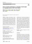 Research paper thumbnail of Drivers of niche partitioning in a community of mid-trophic level epipelagic species in the North Atlantic