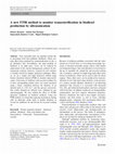 Research paper thumbnail of A new FTIR method to monitor transesterification in biodiesel production by ultrasonication