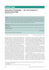 Research paper thumbnail of Ownership of knowledge--the role of patents in pharmaceutical R&D