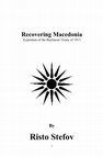 Research paper thumbnail of Recovering Macedonia e book