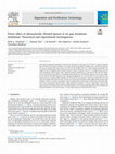 Research paper thumbnail of Power effect of ultrasonically vibrated spacers in air gap membrane distillation: Theoretical and experimental investigations