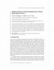 Research paper thumbnail of Reimagining Stem Higher Education Research: Part 2