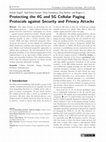 Research paper thumbnail of Protecting the 4G and 5G Cellular Paging Protocols against Security and Privacy Attacks