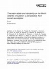 Research paper thumbnail of The Mean State and Variability of the North Atlantic Circulation: A Perspective From Ocean Reanalyses