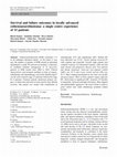 Research paper thumbnail of Survival and failure outcomes in locally advanced esthesioneuroblastoma: a single centre experience of 15 patients