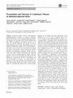 Research paper thumbnail of Presentation and Outcome of Castleman’s Disease in Immunocompetent Hosts