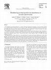 Research paper thumbnail of Modified log-normal particle size distribution in acoustic spectroscopy