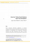 Research paper thumbnail of Dewey’nin “Türkiye Maarifi Hakkında Rapor”unda Halk Eğitimi