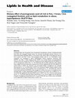 Research paper thumbnail of Dietary effect of pomegranate seed oil rich in 9cis, 11trans, 13cis conjugated linolenic acid on lipid metabolism in obese, hyperlipidemic OLETF rats