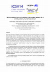 Research paper thumbnail of ICSV 14 Cairns • Australia 9-12 July , 2007 DEVELOPMENT OF AN IN-SERVICE DYNAMIC MODEL OF A DOUBLE DECK PASSENGER TRAIN