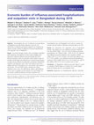 Research paper thumbnail of Economic burden of influenza-associated hospitalizations and outpatient visits in Bangladesh during 2010