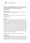 Research paper thumbnail of Evaluation of Traditional Çarşıs (Bazaar) in Urban Cores within the Context of Spatial Quality: The Case of Kapanönü Çarşı (İzmit/Turkey)