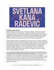 Research paper thumbnail of Princeton School of Architecture, Annual Womxn in Design and Architecture Conference: "Svetlana Kana Radević: Aggregate Assemblies", March 2-3, 2023