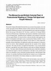 Research paper thumbnail of The Monarchy and British Colonial Past: A Postcolonial Reading of Things Fall Apart and Purple Hibiscus