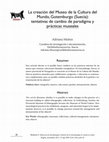 Research paper thumbnail of La creación del Museo de la Cultura del Mundo, Gotemburgo (Suecia): tentativas de cambio de paradigma y prácticas museales