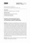 Research paper thumbnail of Cognitive and technological aspects of e-learning in context of robotization