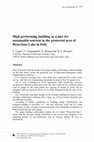 Research paper thumbnail of High performing building as a pier for sustainable tourism in the protected area of Bracciano Lake in Italy